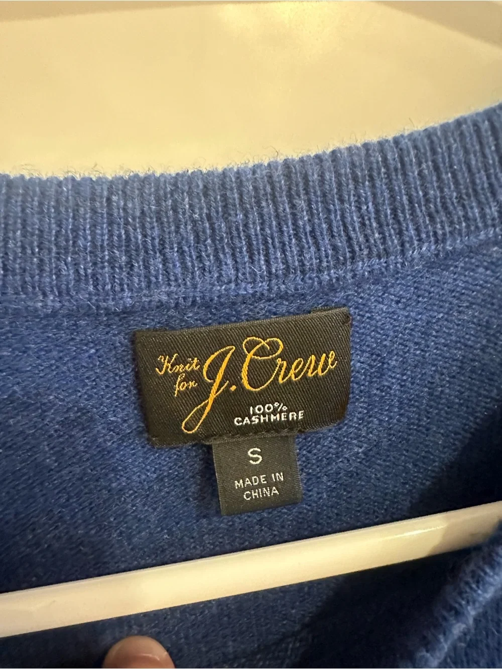 J.Crew 100% Cashmere Sweater Crewneck Men's Small Blue